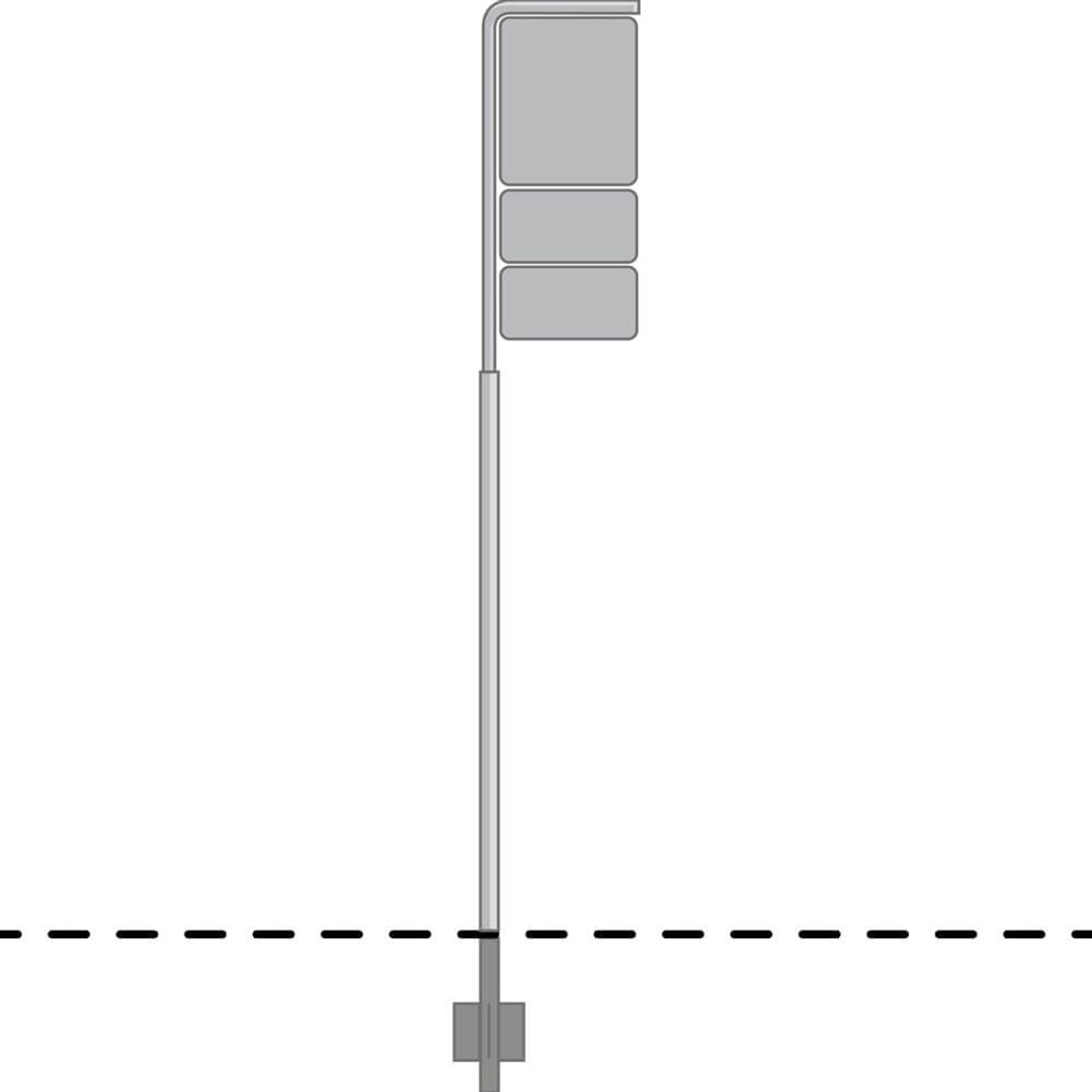 Høj galgestander - Varmgalvaniseret - Ø 60 mm