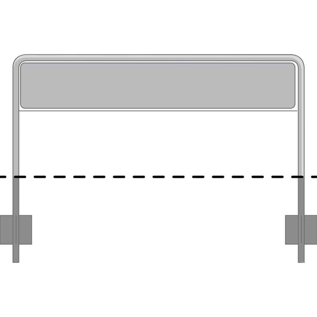 Lav galge til 23,5x225 cm tavle