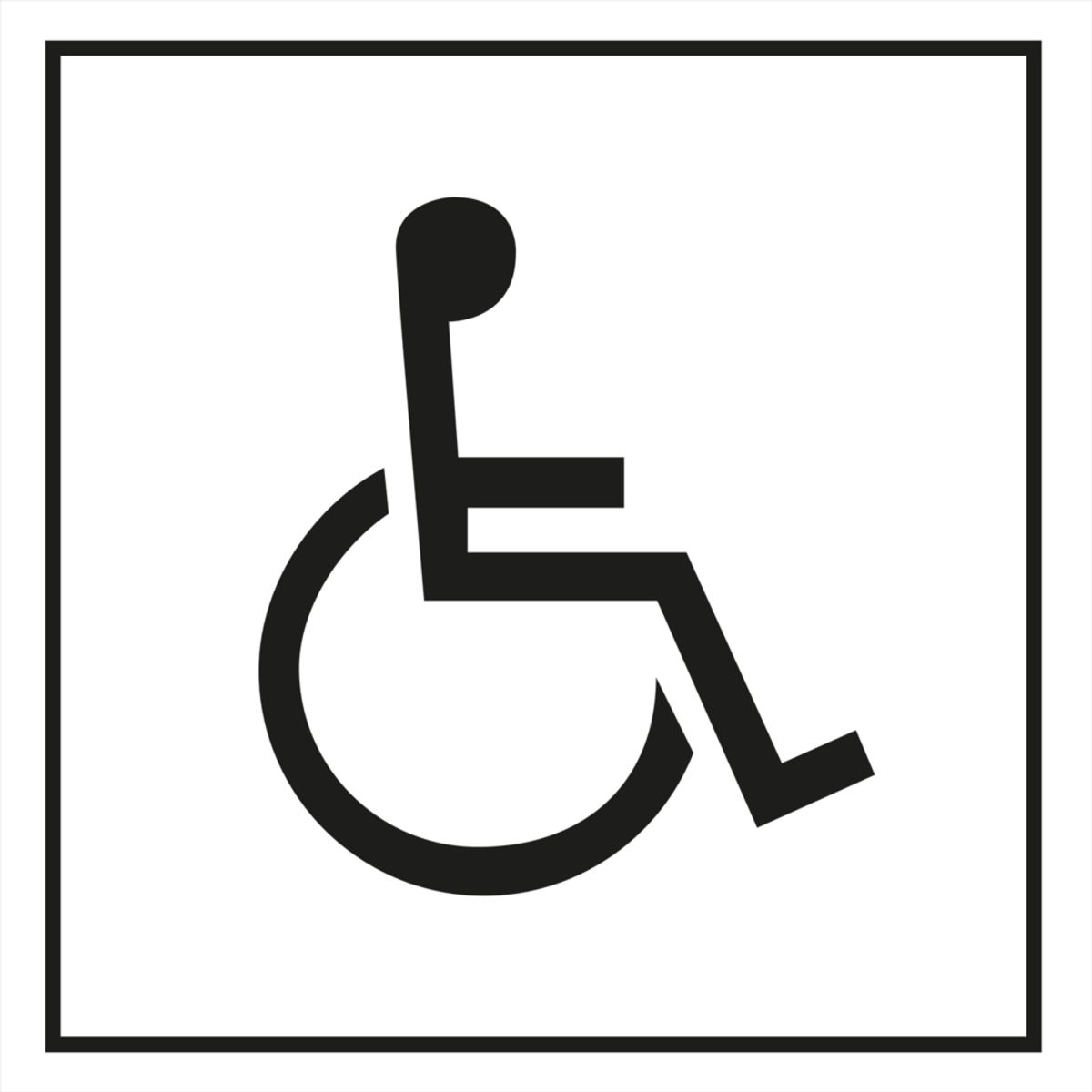 Accomodation sign - Disabled symbol