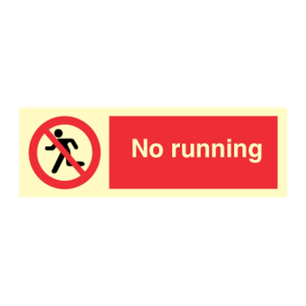 No running - Plast - 100 x 300 mm