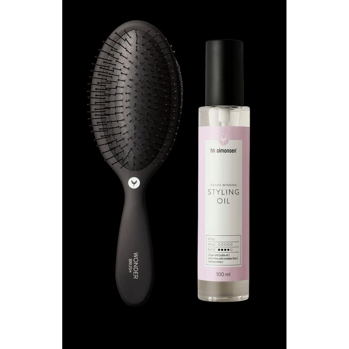 HH Simonsen Styling Oil + Wonder Brush (1 stk)