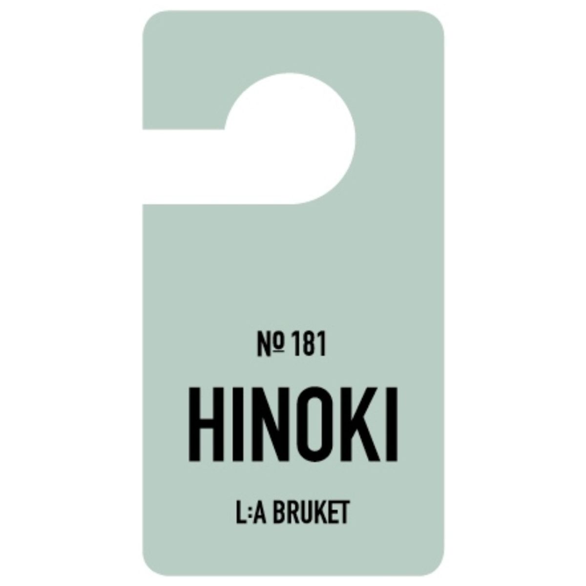 L:a Bruket 181 Fragrance Tag - Hinoki