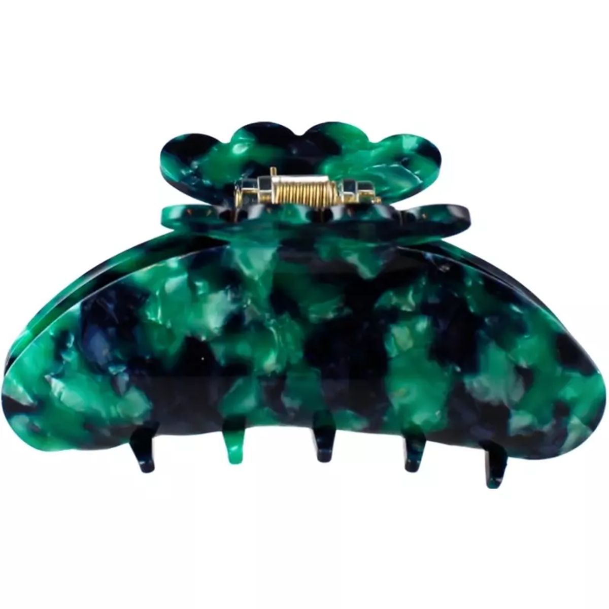 By Stær ASTA Hair Clip Medium - Green/ Blue Mix