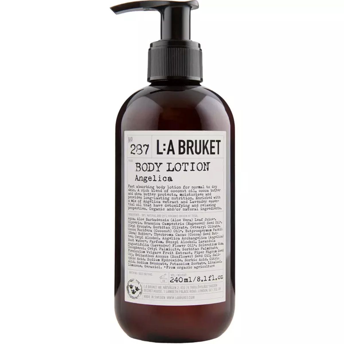 L:a Bruket 287 Body Lotion 240 ml - Angelica