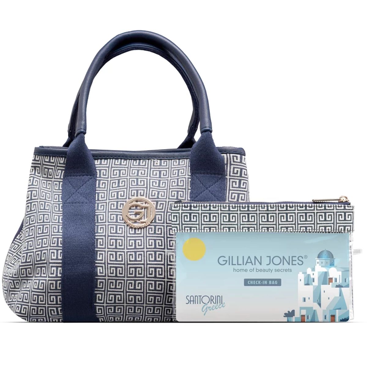 Gillian Jones Mary Bag - Santorini Print 10020-13