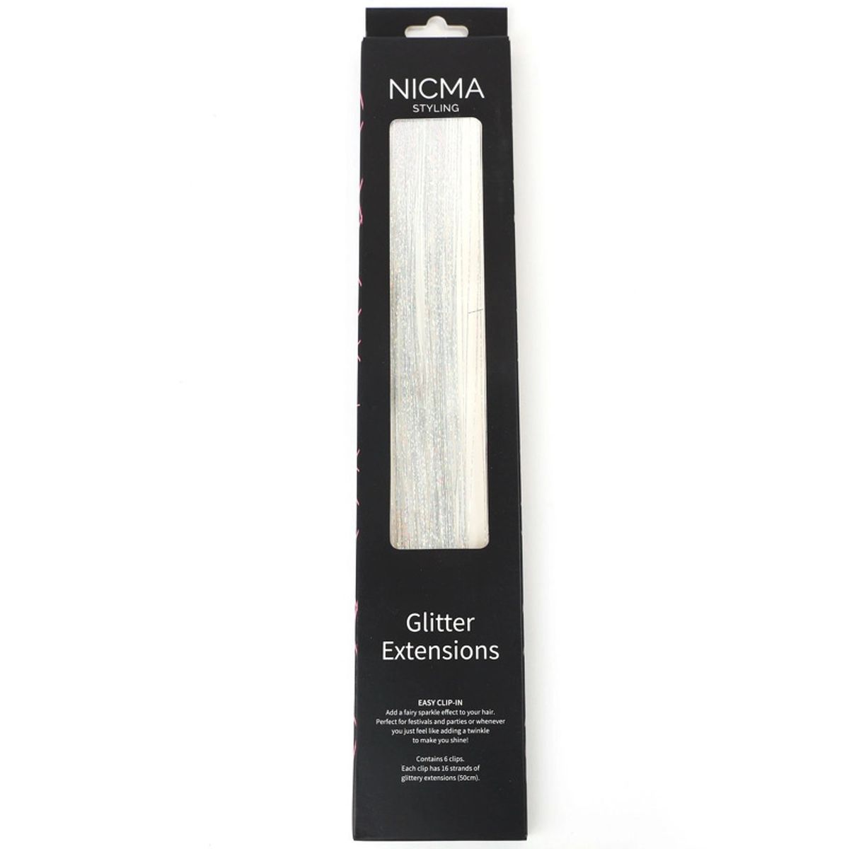 NICMA Styling Glitter Extensions - Silver