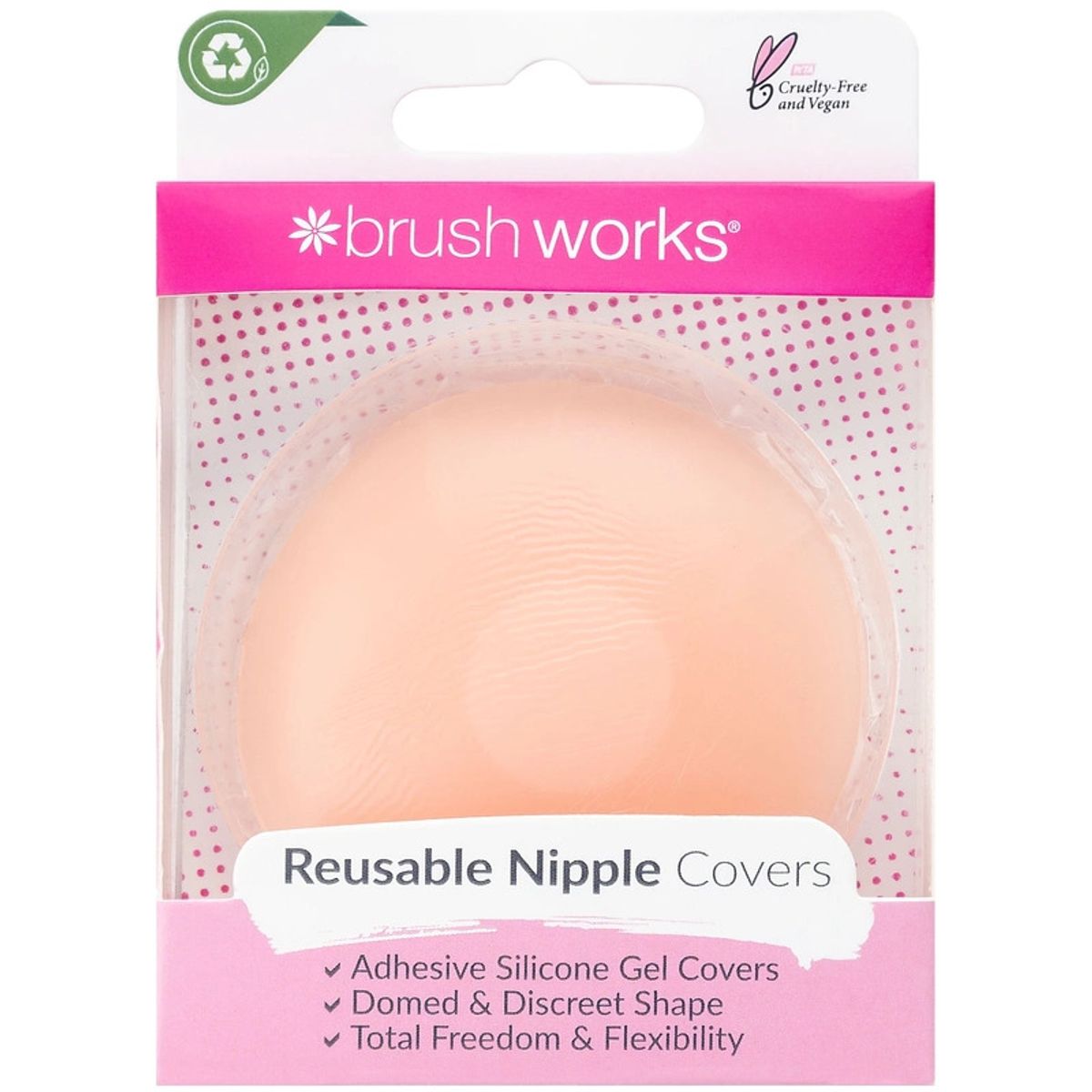 Brushworks Reusable Silicone Nipple Covers 1 pair