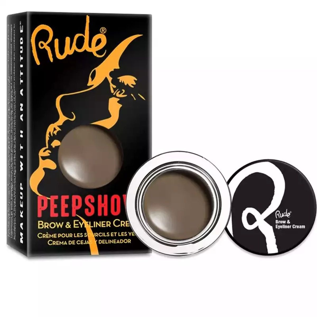 Rude Cosmetics Peep Show Brow & Eyeliner Cream 3,6 gr. - Private Moment