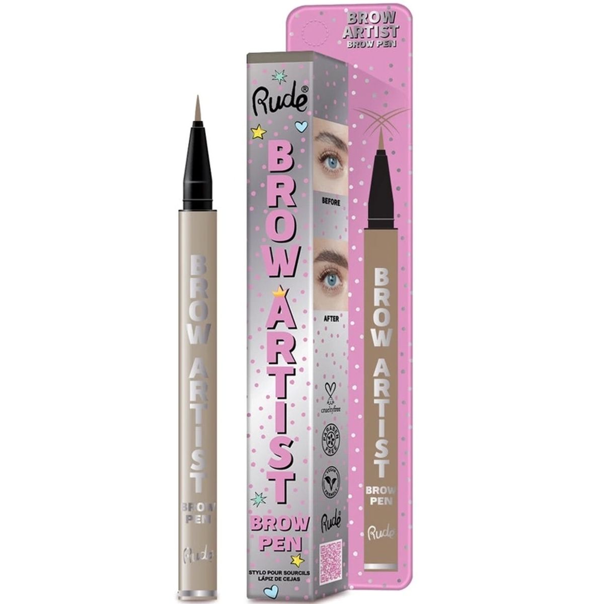 Rude Cosmetics Brow Artist Brow Pen 0,5 gr. - Taupe