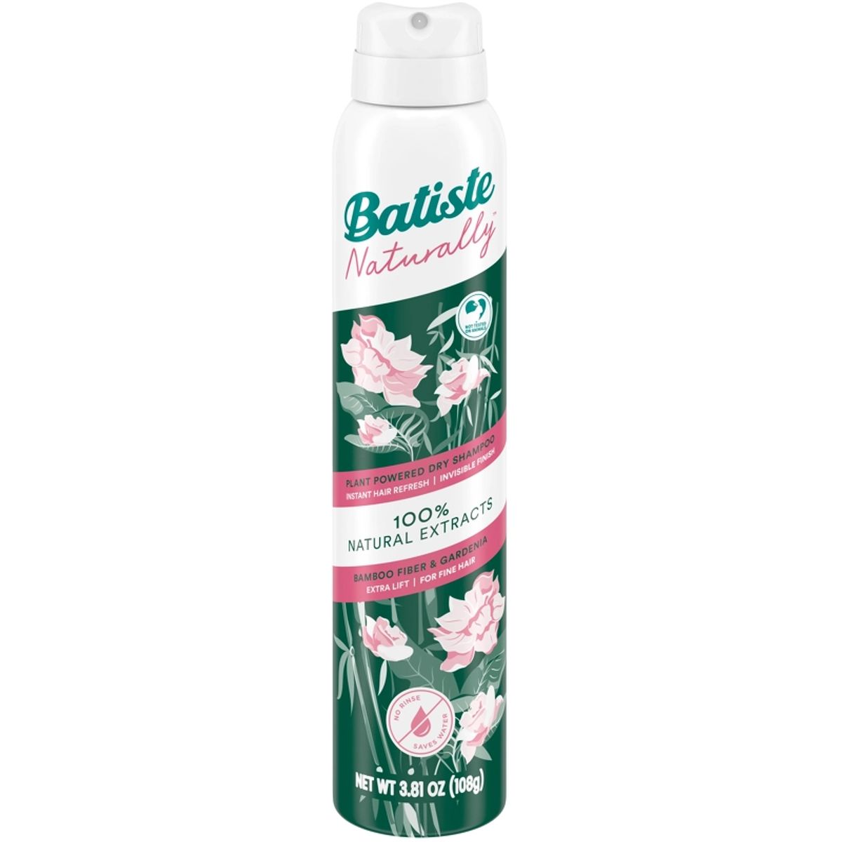 Batiste Naturally Bamboo Fibre & Gardenia Dry Shampoo Fine Hair 200 ml