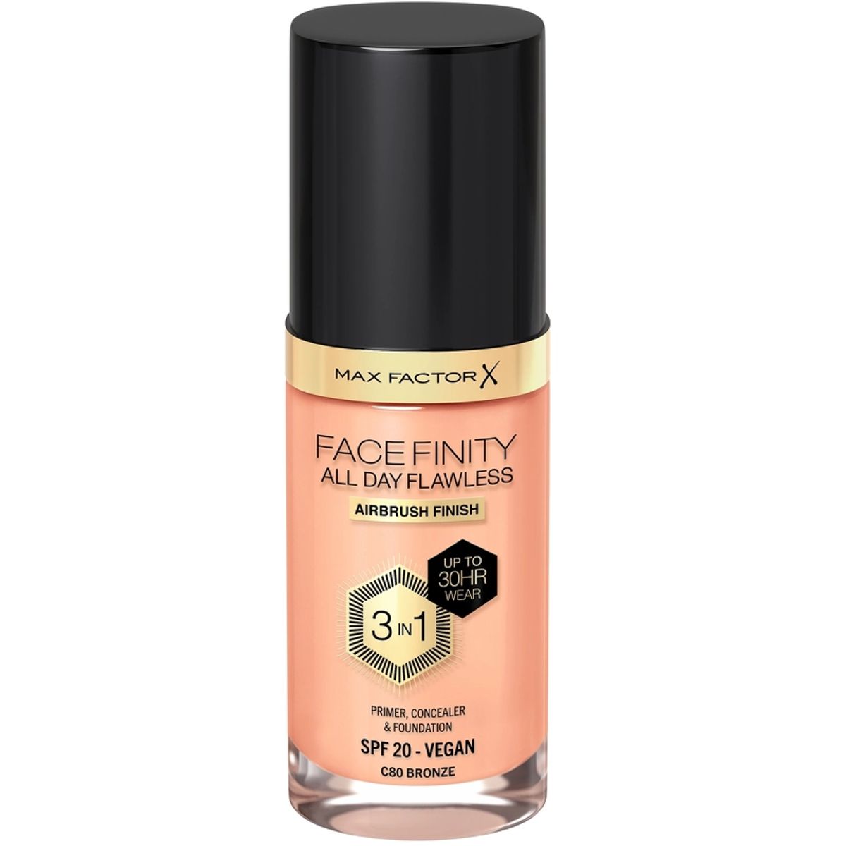 Max Factor All Day Flawles 3in1 Foundation - 080 Bronze