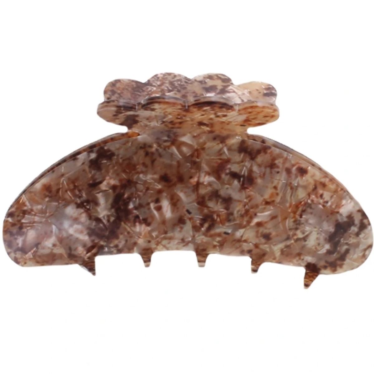 By Stær ASTA Hair Clip Medium - Brown Marble