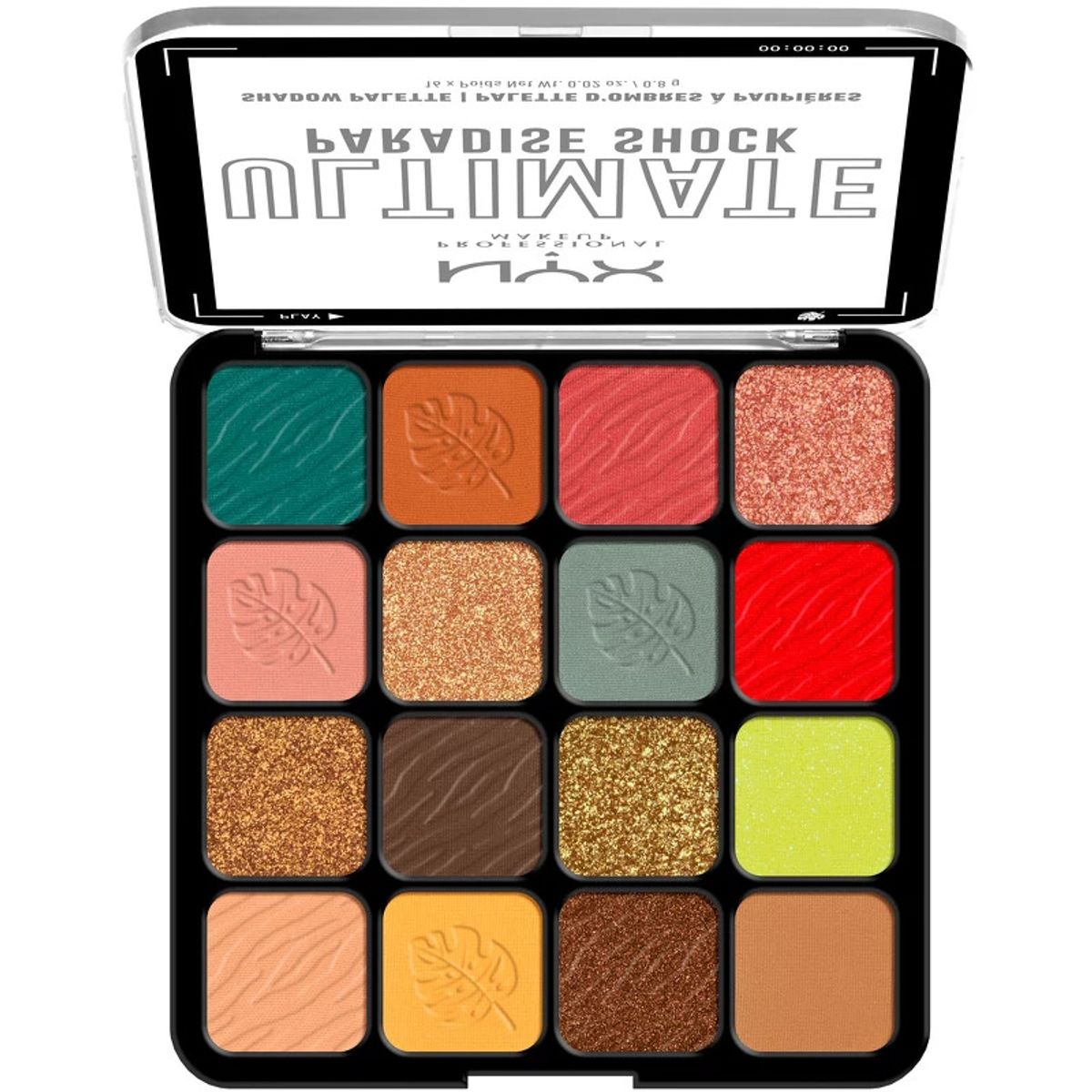 NYX Prof. Makeup Ultimate Shadow Palette 16 x 0,2 gr. - 02W Paradise Shock