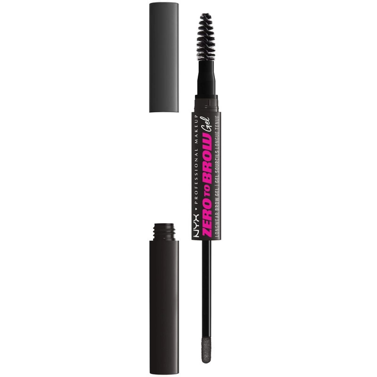 NYX Prof. Makeup Zero To Brow Longwear Brow Gel 2 ml - 08 Black