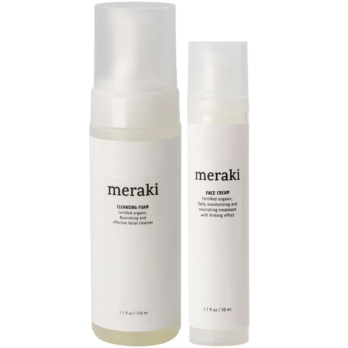 Meraki Cleasing Foam & Daily Face Care Set