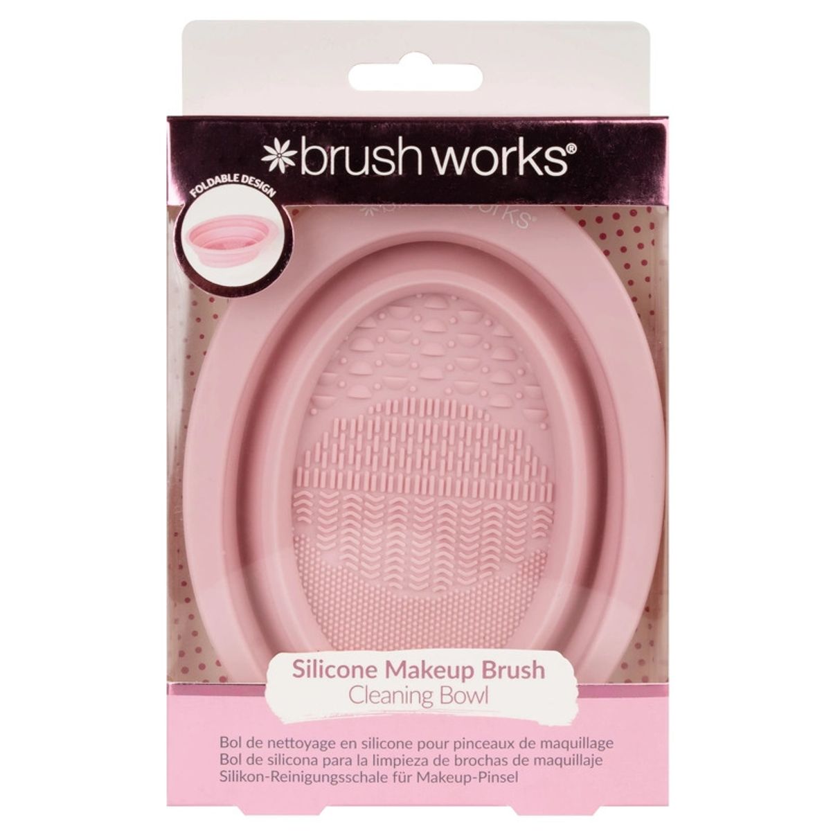 Brushworks Silicone Makeup Brush Cleaning Bowl