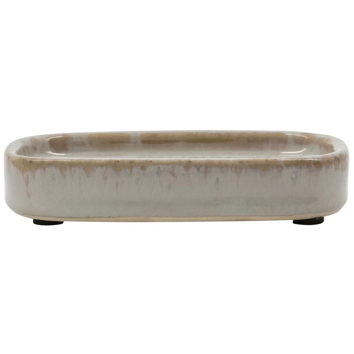 Meraki Soap Dish Datura Shellish Grey 12 x 8 x 2,5 cm