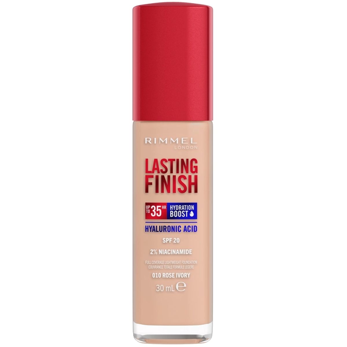 RIMMEL Clean Lasting Finish Foundation 30 ml - 010 Rose Ivory