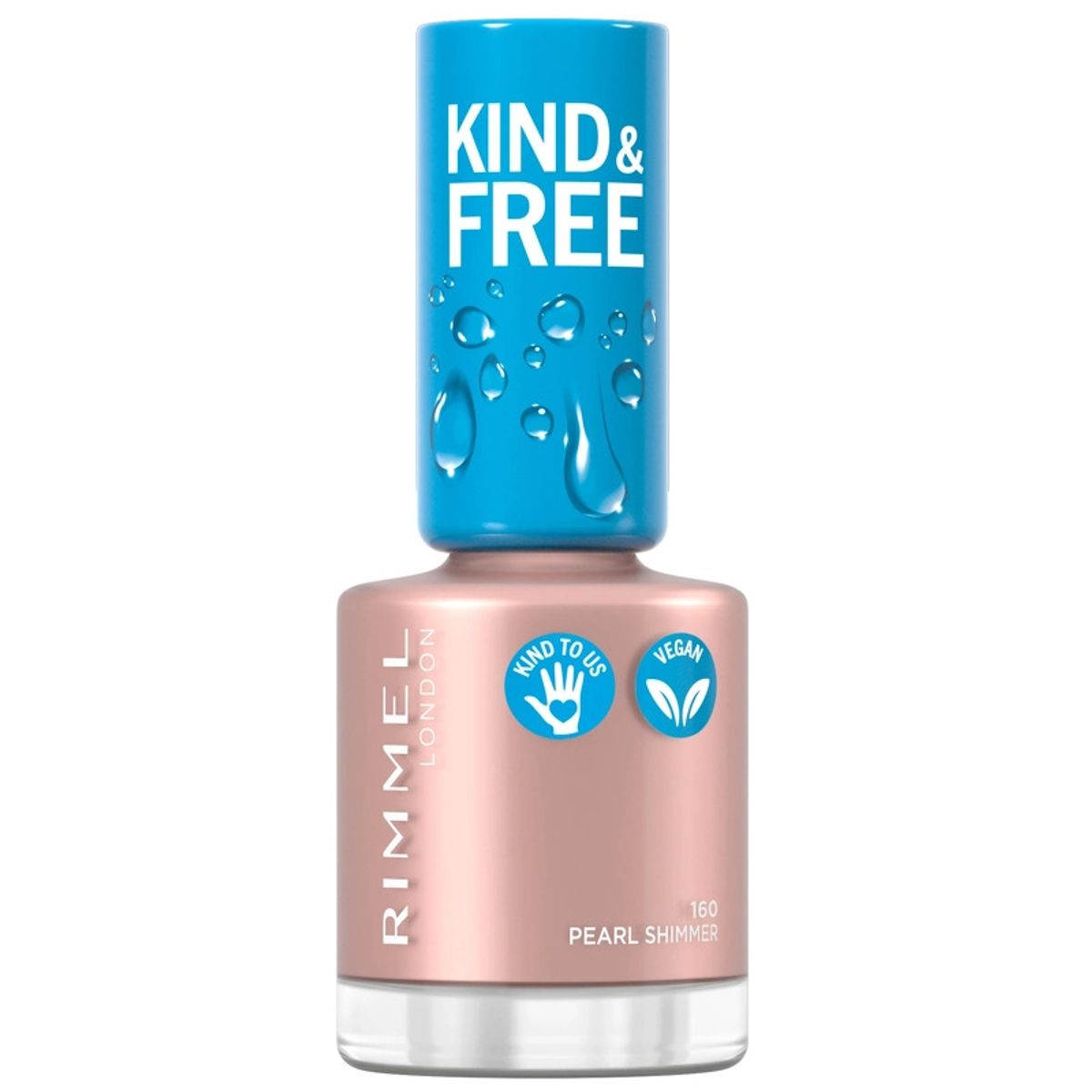 RIMMEL Kind & Free Clean Nail 8 ml - 160 Pearl Shimmer