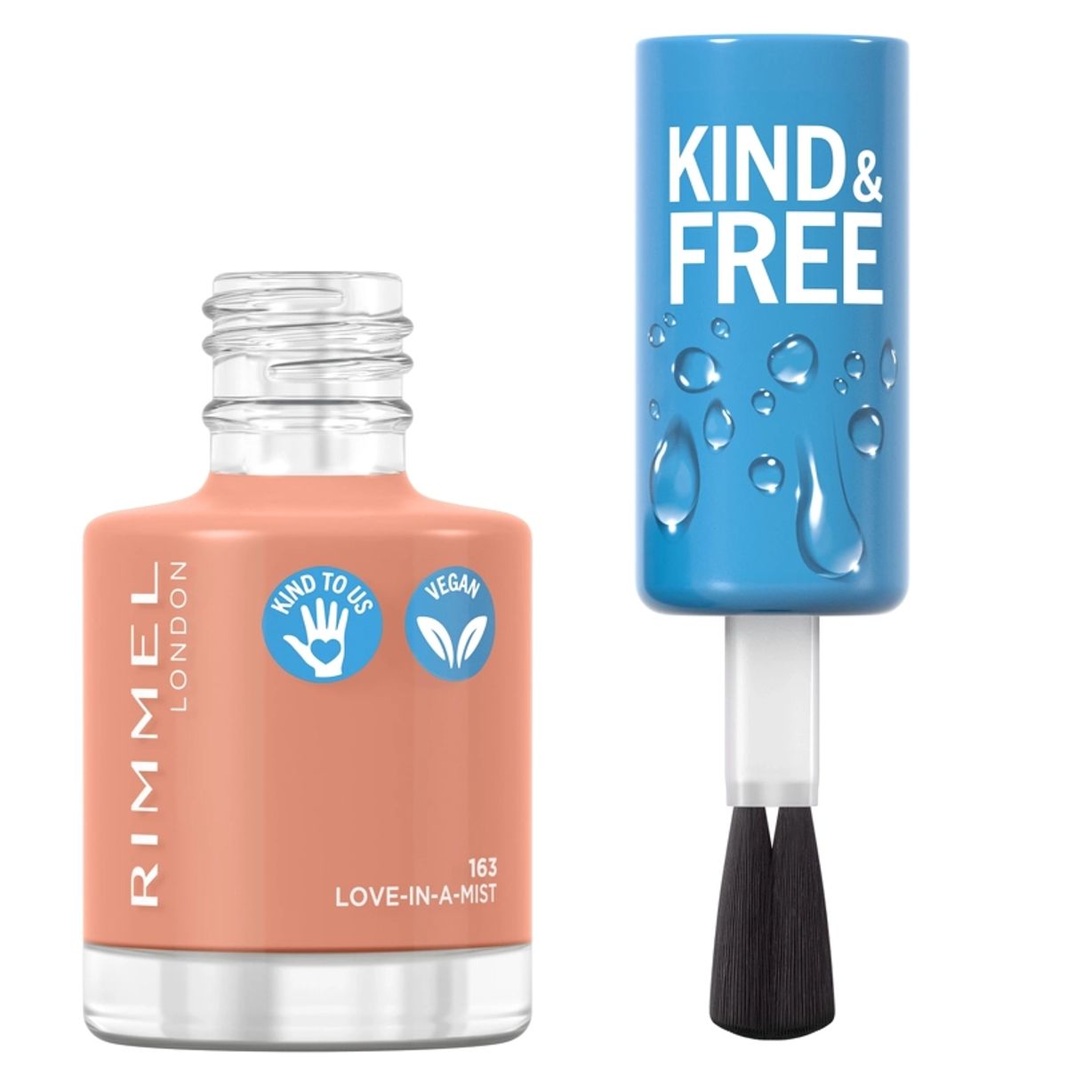 RIMMEL Kind & Free Clean Nail 8 ml - 163 love-in-a-mist