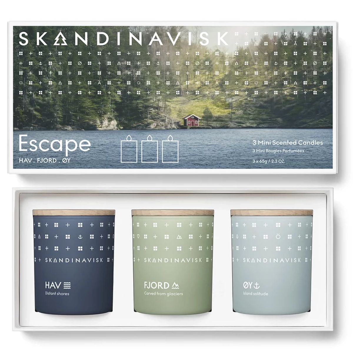 SKANDINAVISK ESCAPE Candle Giftset 3 x 65 gr.