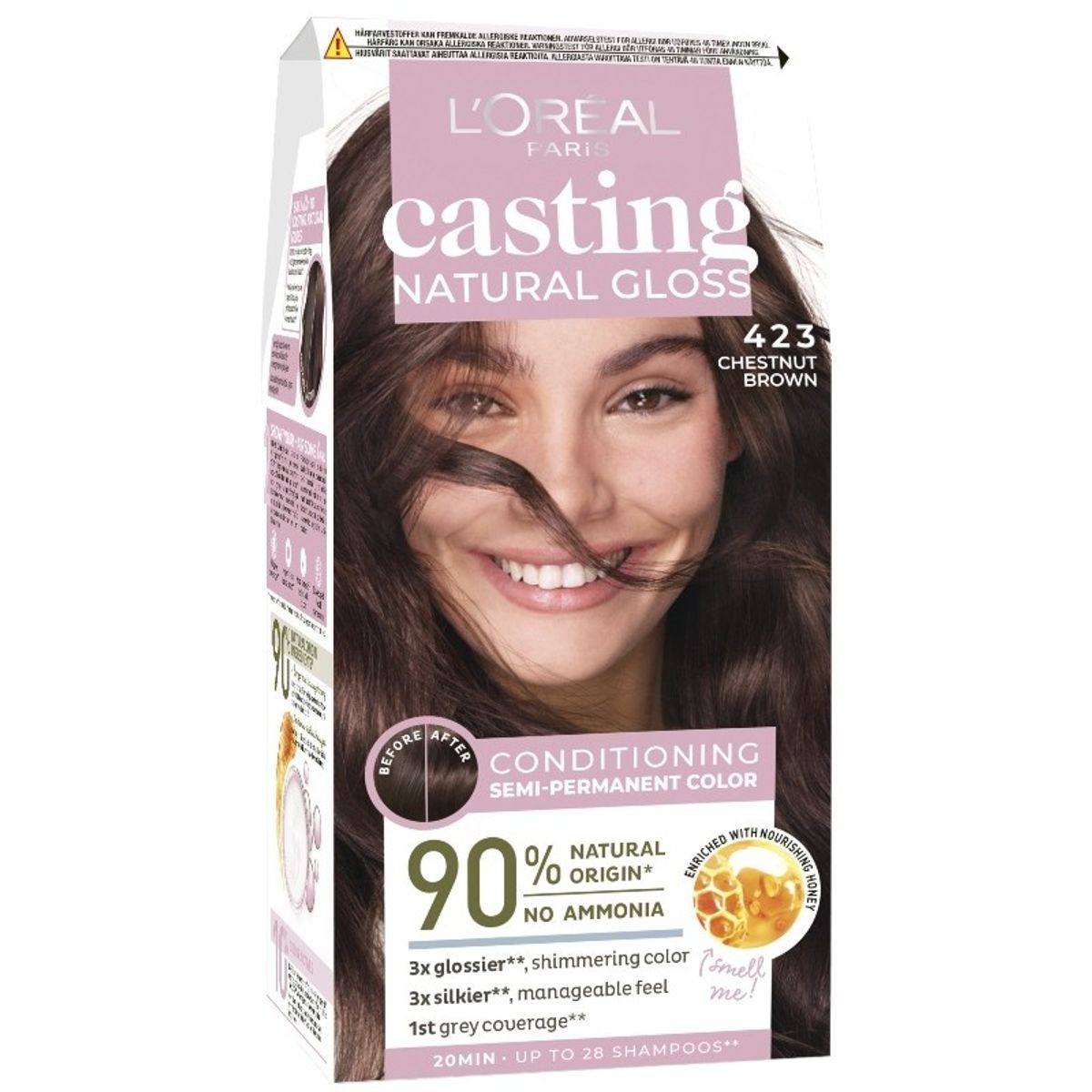 L'Oreal Paris Casting Natural Gloss - 423 Chestnut Brown