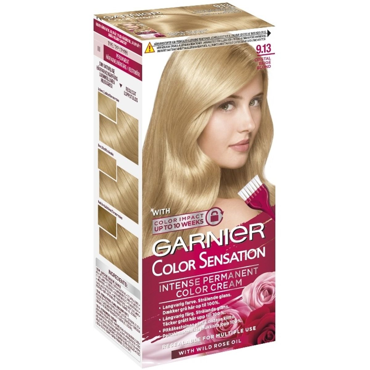 Garnier Color Sensation Intense Permanent Color - 9.13 Cristal Beige Blond