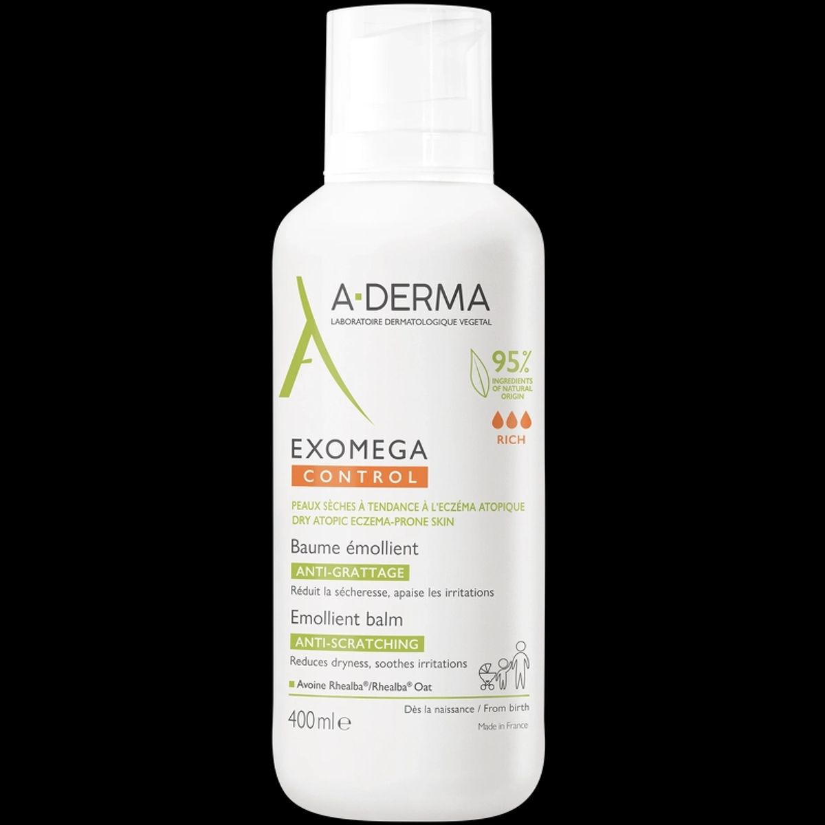 A-DERMA Exomega Control Emollient Balm 400 ml