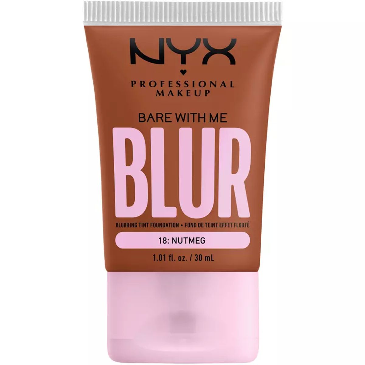 NYX Prof. Makeup Bare With Me Blur Tint Foundation 30 ml - 18 Nutmeg