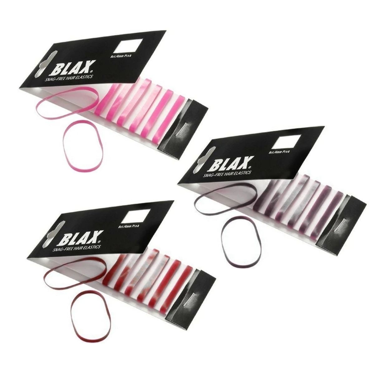 3 x Blax Hair Elastics 8 Pieces - Choose Variant