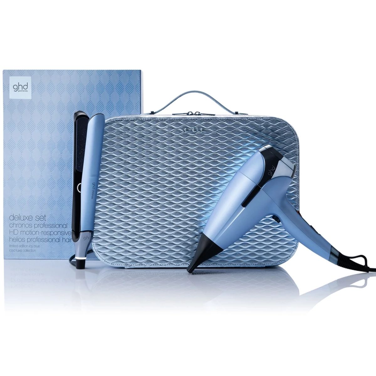 ghd Deluxe Chronos & Helios Icy Blue Collection Gift Set (Limited Edition)