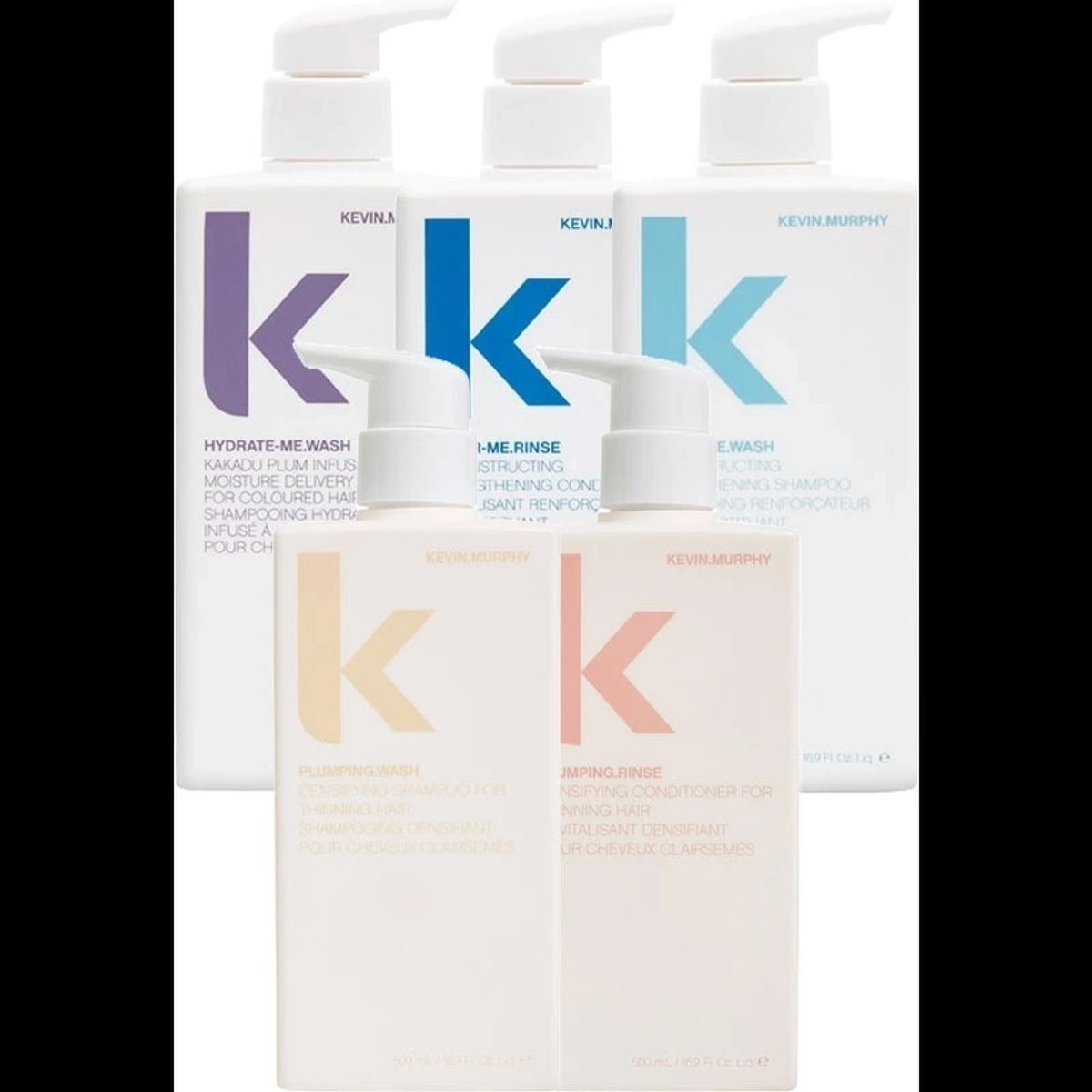 2 x Kevin Murphy Wash & Rinse 500 ml - Choose Variant