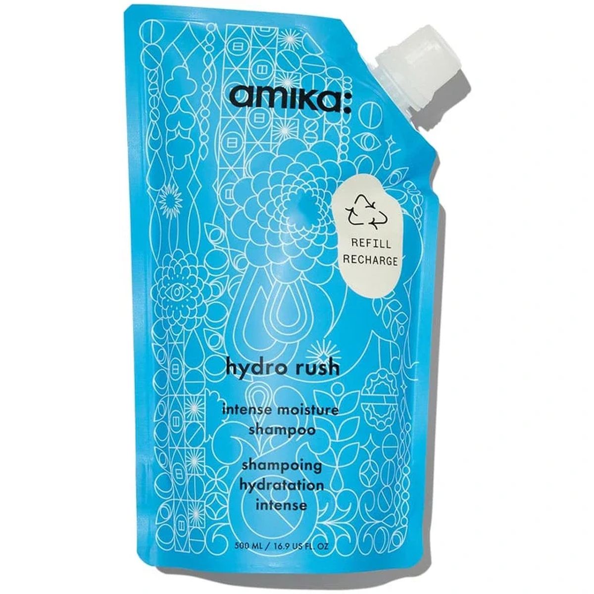 amika: Hydro Rush Intense Moisture Shampoo 500 ml