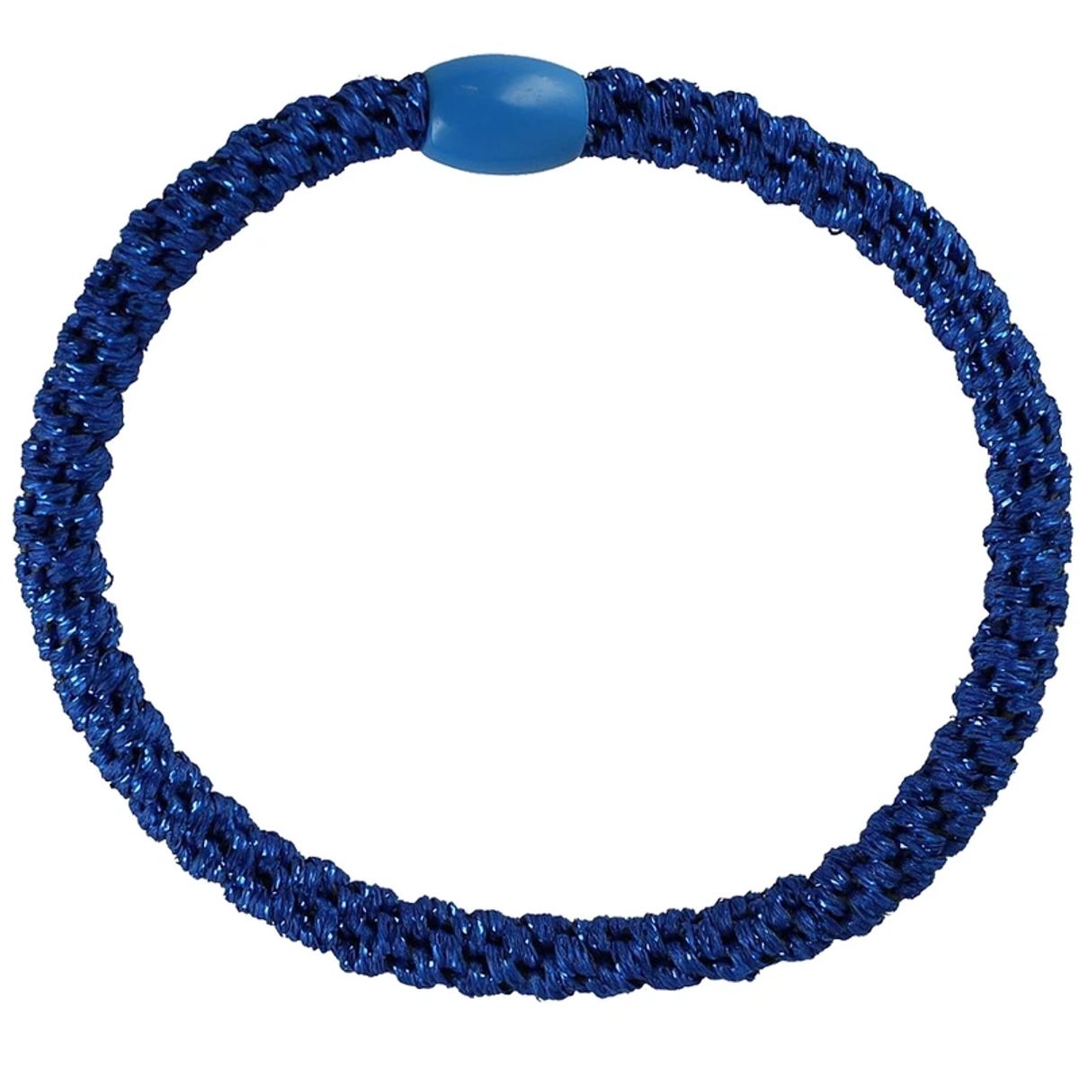 By Stær BRAIDED Hairtie Slim - Blue Glitter