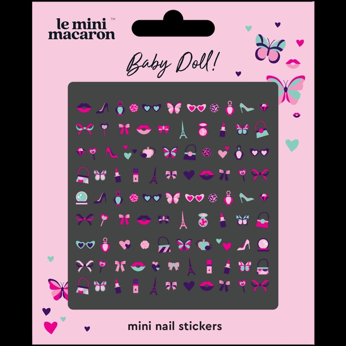 Le Mini Macaron Mini Nail Art Stickers - Baby Doll