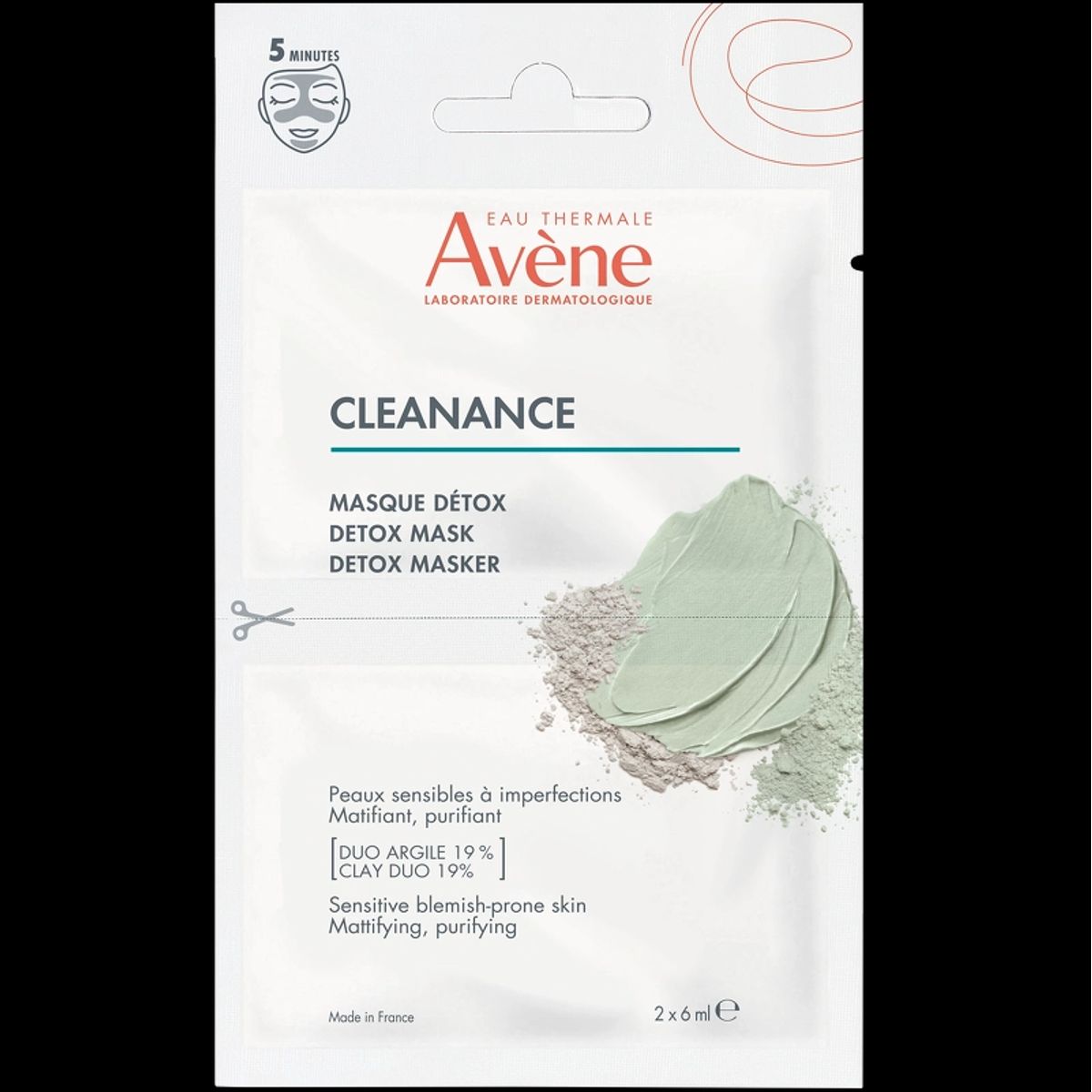 Avene Cleanance Detox Mask 2 x 6 ml