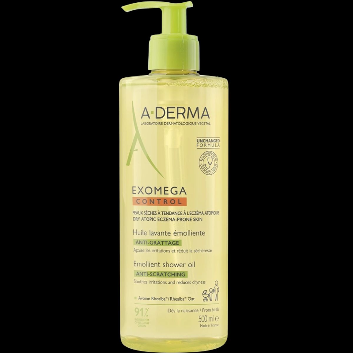 A-DERMA Exomega Control Shower Oil 500 ml