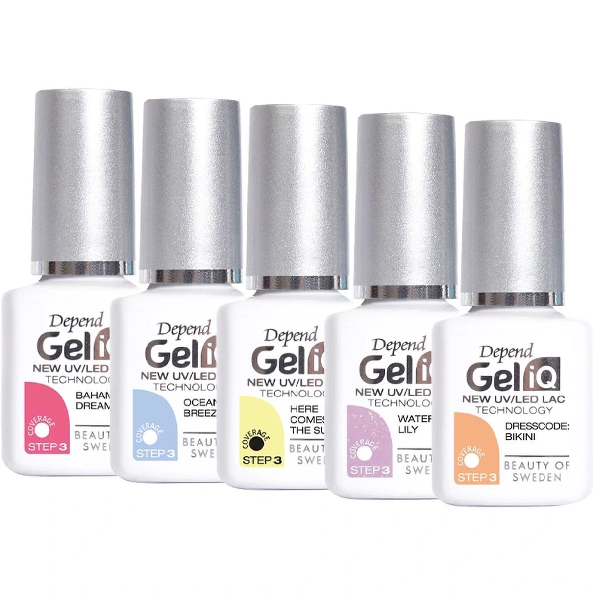 Depend Cosmetic Gel iQ Polish Soft Summer Shades 5 x 5 ml