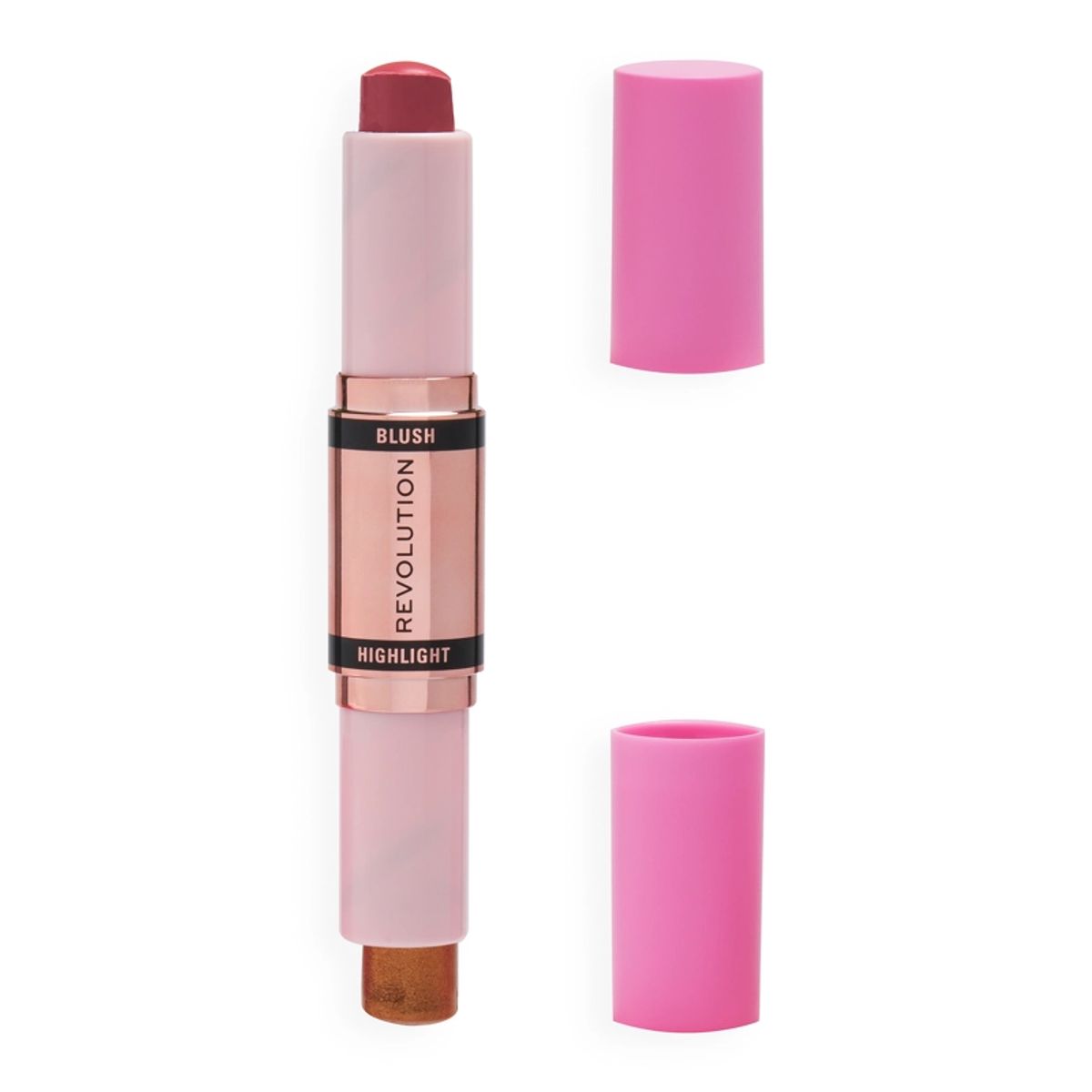 Makeup Revolution Blush & Highlight Stick 8,6 gr. - Flushing Pink