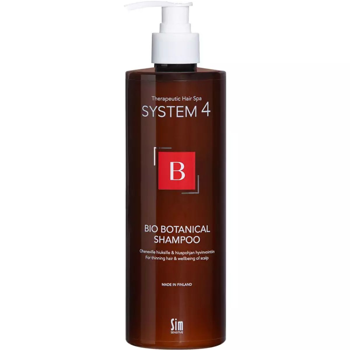 System 4 - B Bio Botanical Shampoo For Hair Loss 500 ml