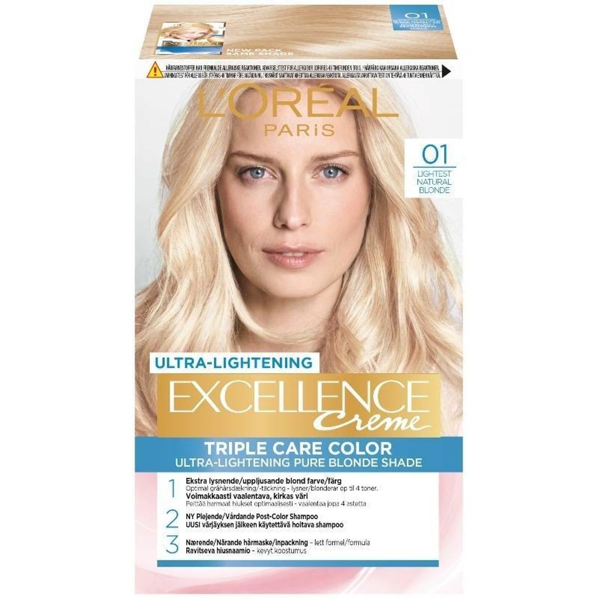 L'Oreal Paris Excellence 01 Ekstra Lysblond Naturlig