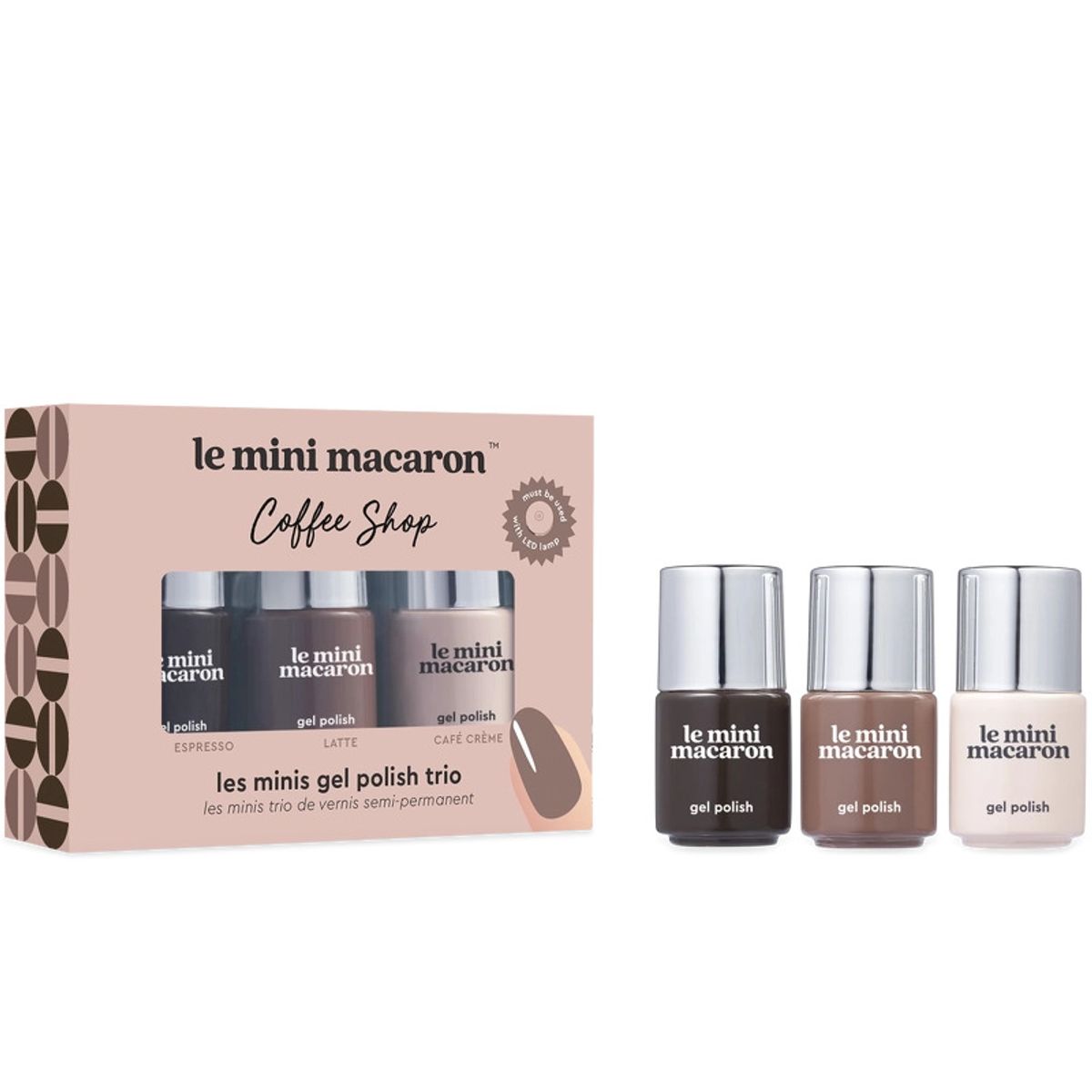 Le Mini Macaron Gel Polish Les Minis Coffee Shop 3 x 5 ml