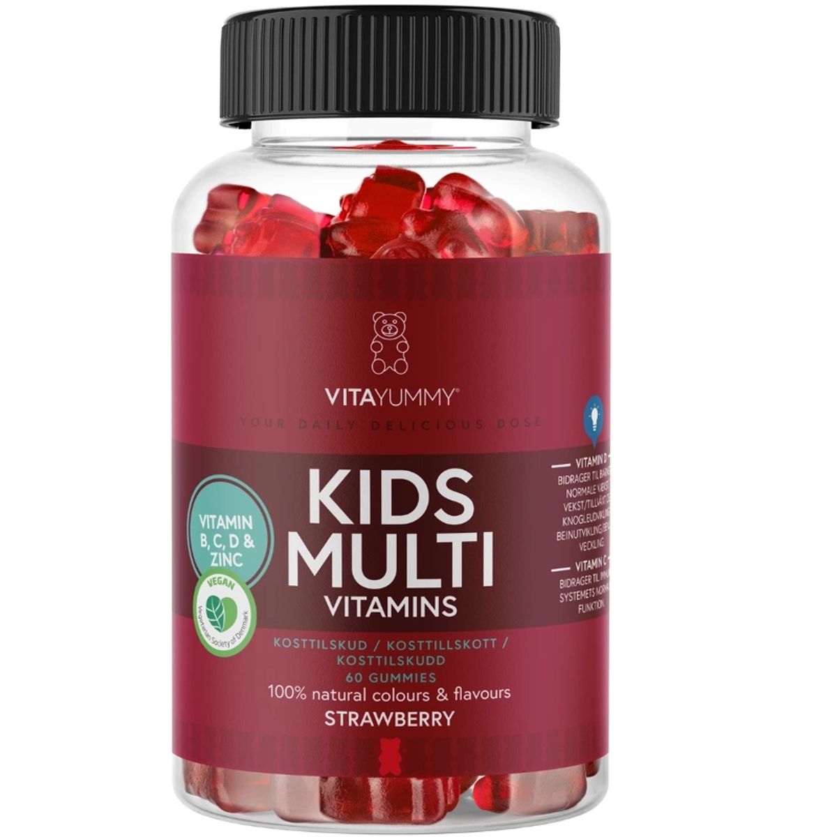 VitaYummy Kids Multivitamin 60 Pieces (Bemærk dato)