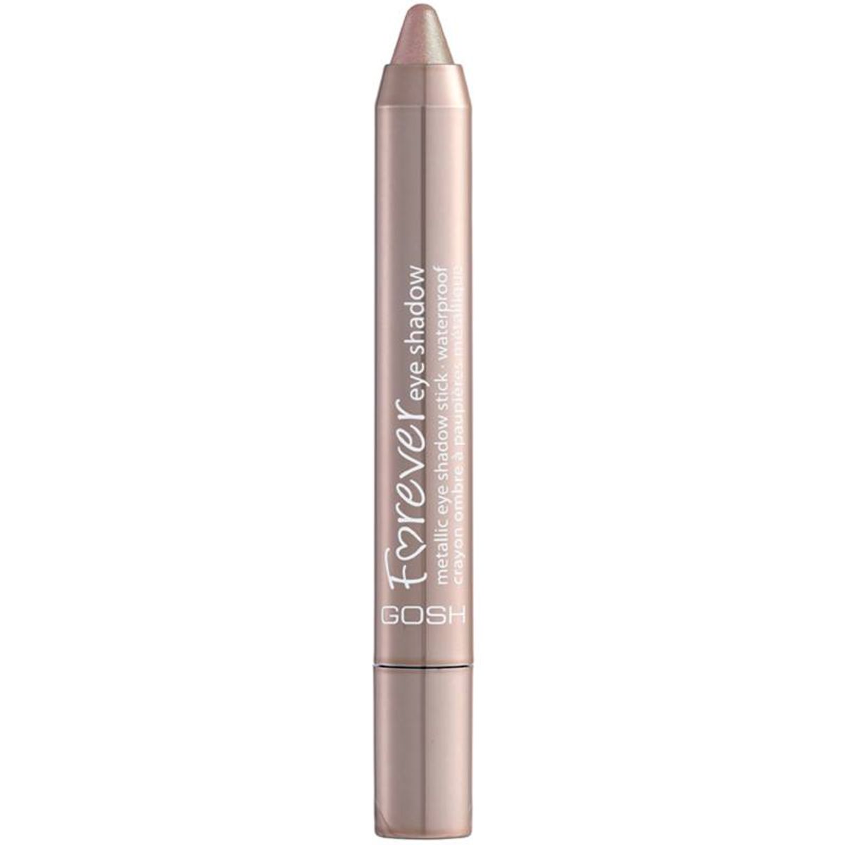 GOSH Forever Metallic Waterproof Eyeshadow Stick 1,5 gr. - 01 Silver Rose