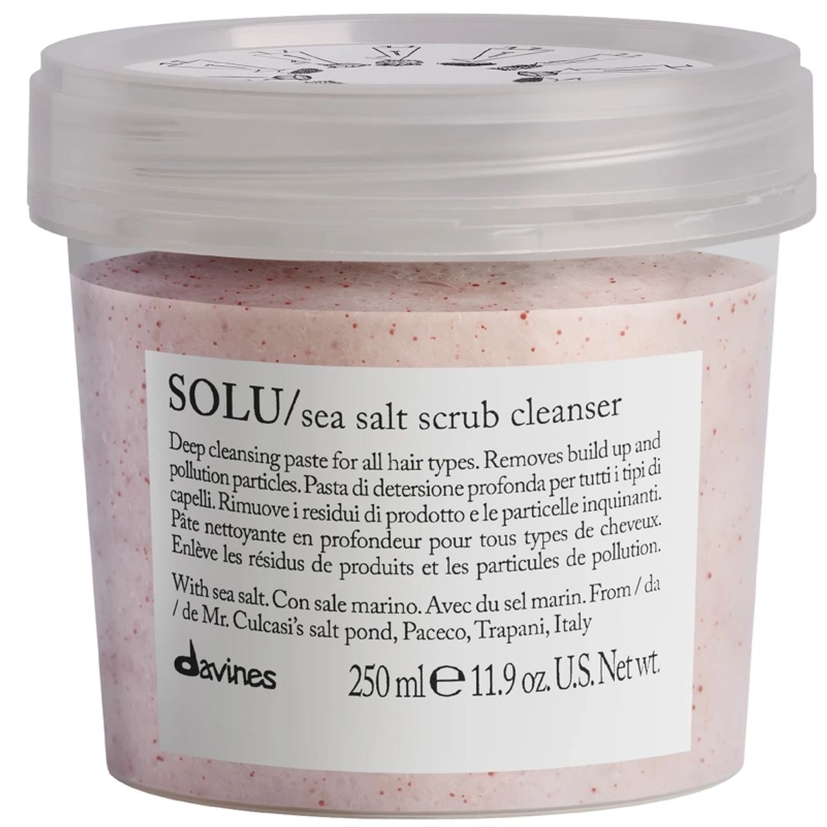 Davines SOLU Sea Salt Scrub Cleanser 250 ml