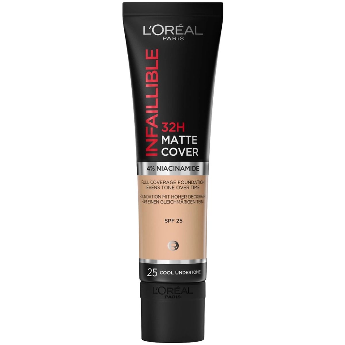 L'Oreal Paris Cosmetics Infaillible 32H Matte Cover Foundation SPF 25 - 30 ml - 25 Cool Undertone