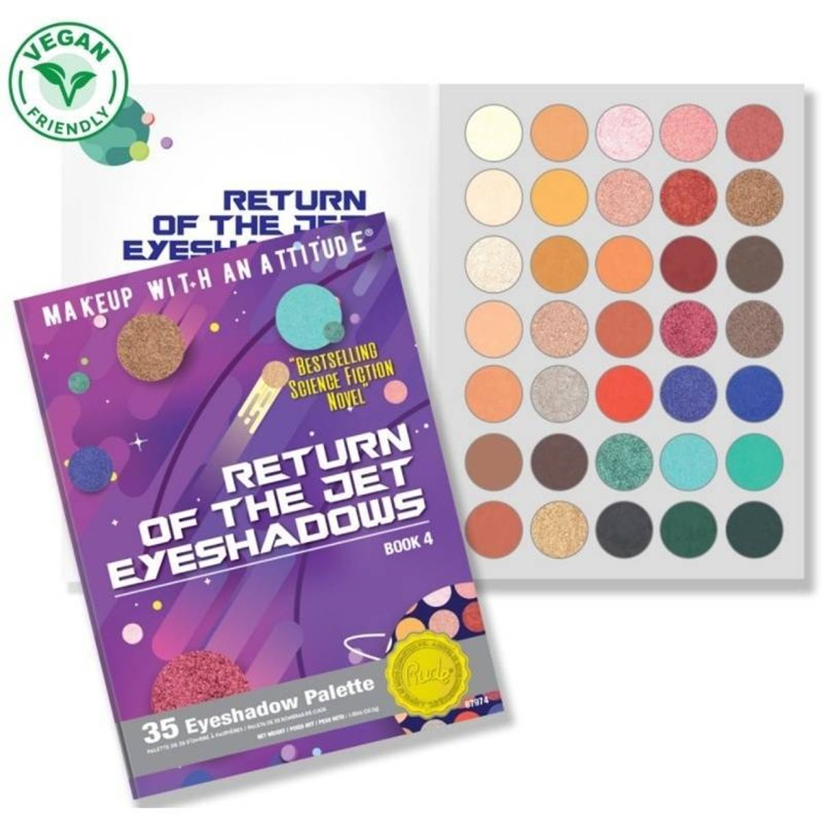 Rude Cosmetics 35 Eyeshadow Palette - Return Of The Jet