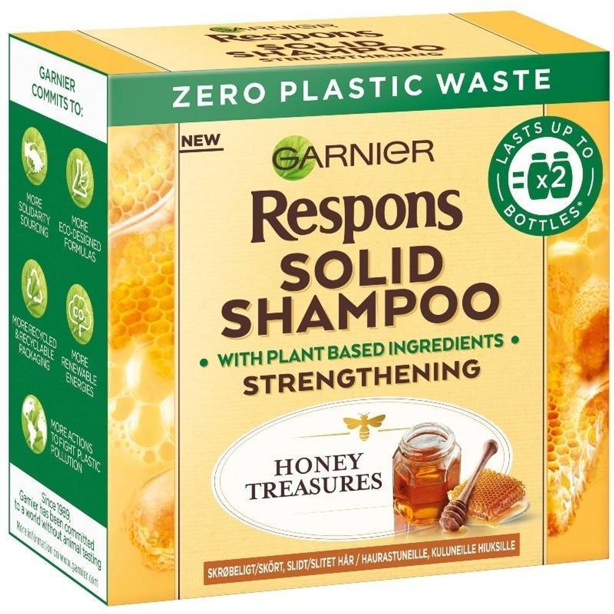 Garnier Respons Solid Shampoo Honey Treasures 60 gr.