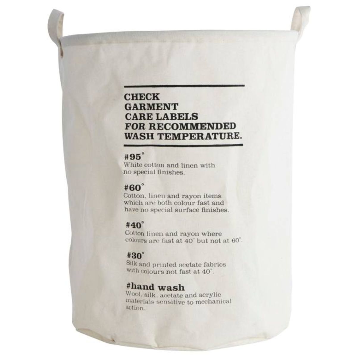 House Doctor Laundry Bag - Wash Instructions