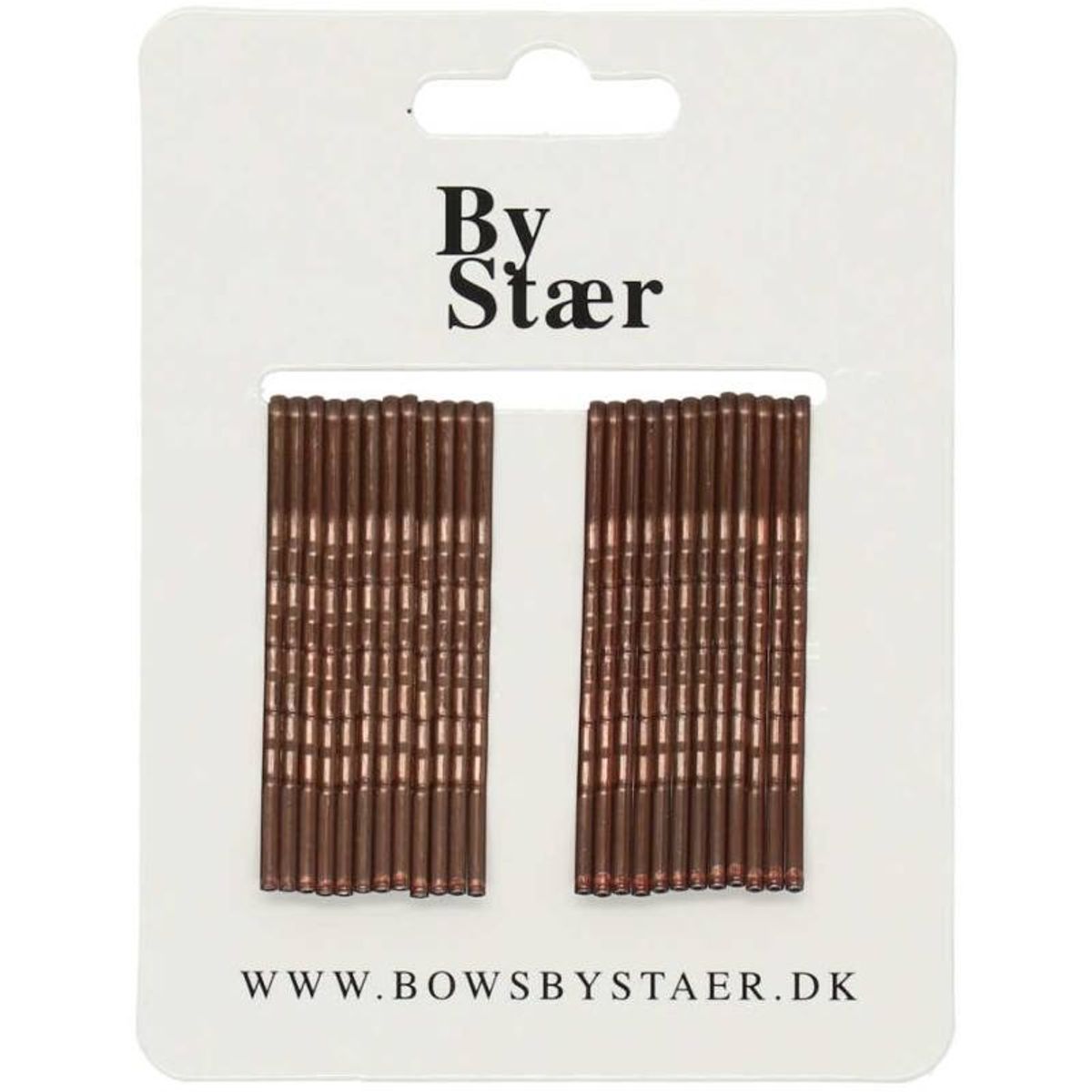 By Stær Hairpins 24 Pieces - Brown